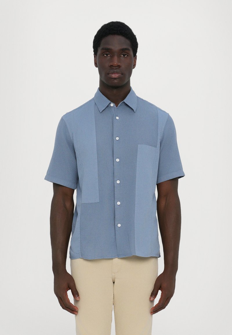 rag & bone DALTON PATCHWORK SHIRT - Hemd - blue
