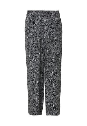 s.Oliver AUS MIT ELASTIKBUND - Trousers - schwarz