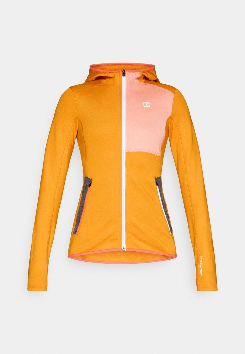 Ortovox Fleecejas oranje Ortovox Fleecejas oranje