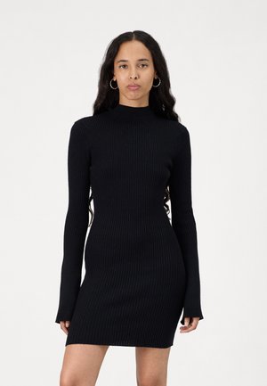 SNRUPI MINI DRESS  - Strikket kjole - black beauty