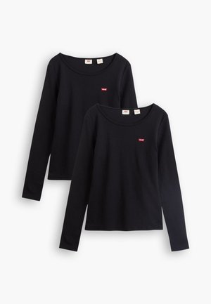 TEE 2 PACK - Longsleeve - mineral black