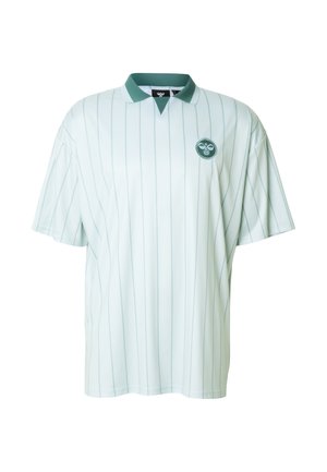 Hummel, CHEVRON PINSTRIPE - Poloshirt - light blue green