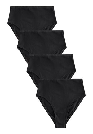HIGH RISE HIGH LEG FIT -LOGO 4 PACK - Slip - black