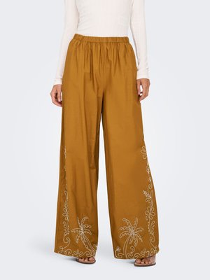 JDY JDYELIZA Wide Leg Fit - Broek - golden brown