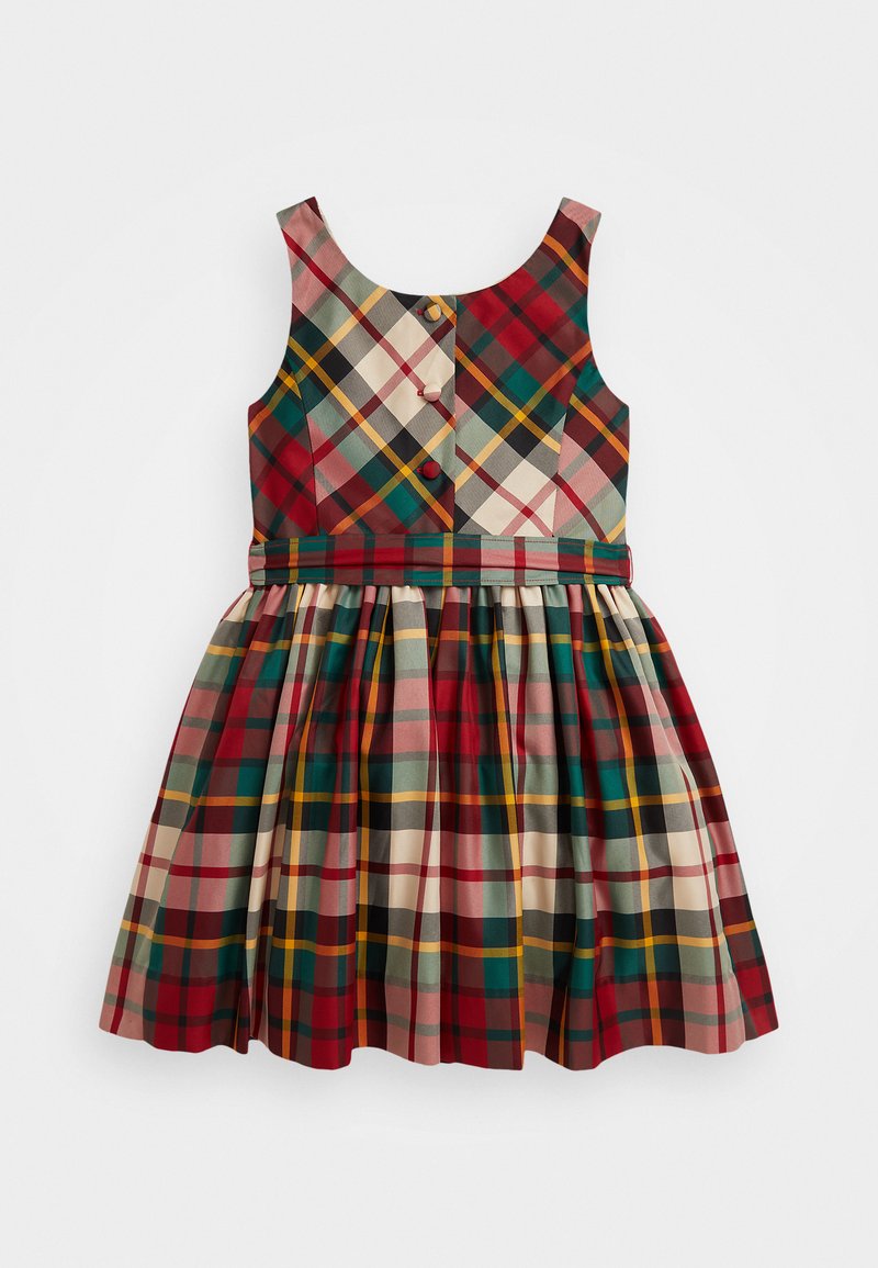 green emerald velvet dress Ralph Lauren Plaid Prairie Dress S/M – OMNIA