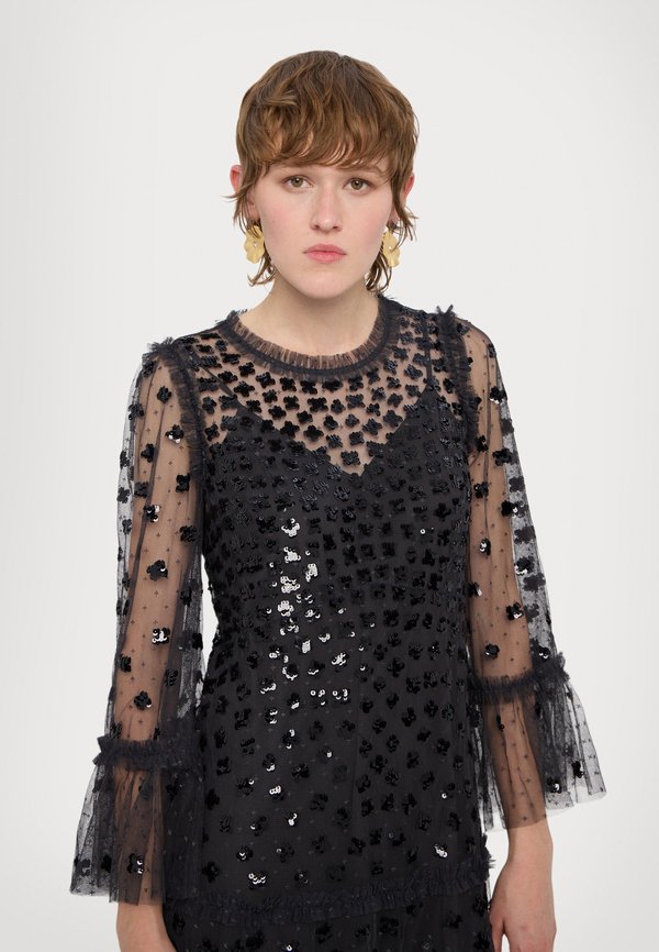 GLISTEN TIERED GOWN - Occasion wear - graphite3