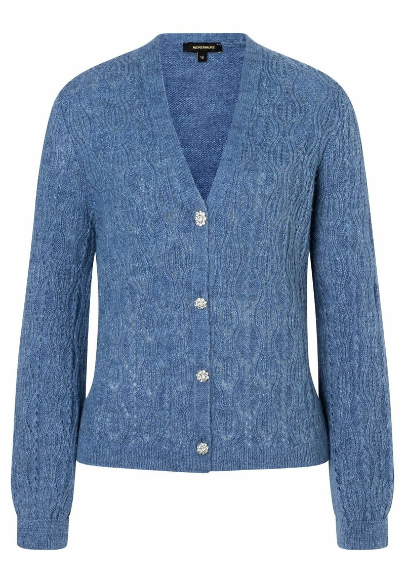 More & More Cardigan blau meliert/mottled blue Zalando.de