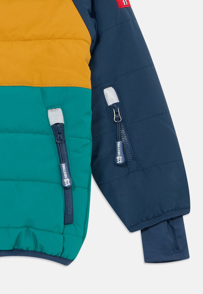 TROLLKIDS HAFJELL SNOW PRO Skijacke dark cyan/ mystic blue