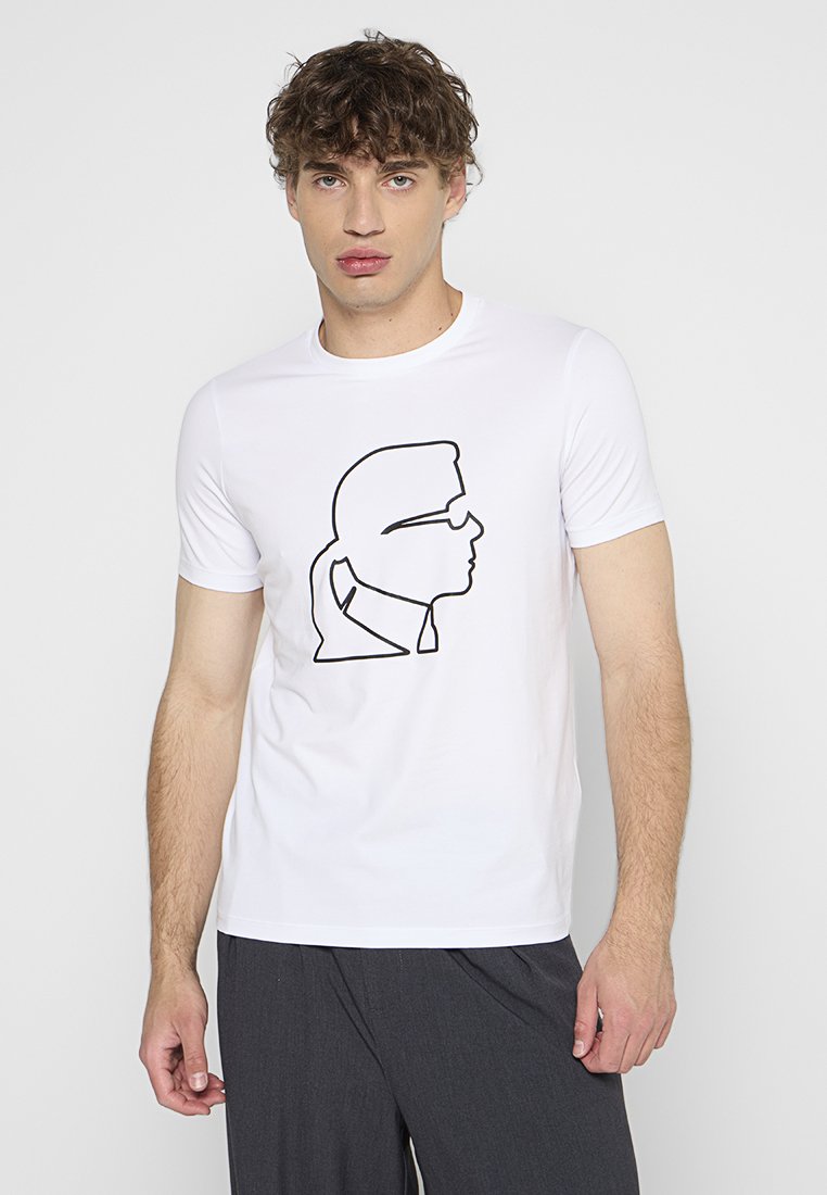 Karl Lagerfeld T-shirt print wit