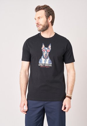 DEELUXE, LOYALTY - T-shirt imprimé - schwarz