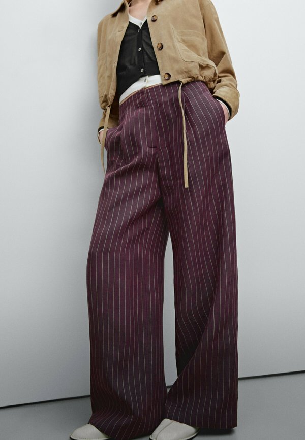 FLOWING  - Trousers - bordeaux