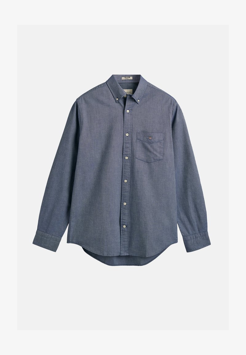 GANT SLIM OXFORD SHIRT BD, Camicia button-down Uomo, Blu ( CAPRI BLUE ), M GANT SLIM OXFORD SHIRT BD, Camicia button-down Uomo, Blu ( CAPRI BLUE ), M