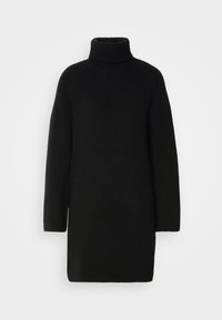 DRESS MIDI LONGSLEEVE TURTLENECK - Robe pull - black