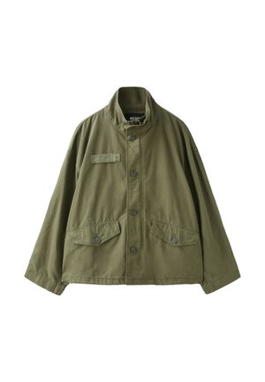Stradivarius, CROPPED OVERSIZE JACKET - Veste légère - khaki