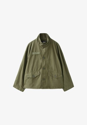 Stradivarius, CROPPED OVERSIZE JACKET - Veste légère - khaki
