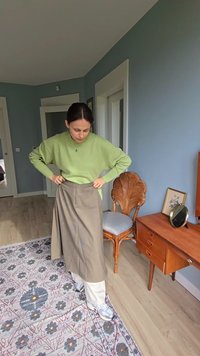 Mango Jupe trapèze - light brown