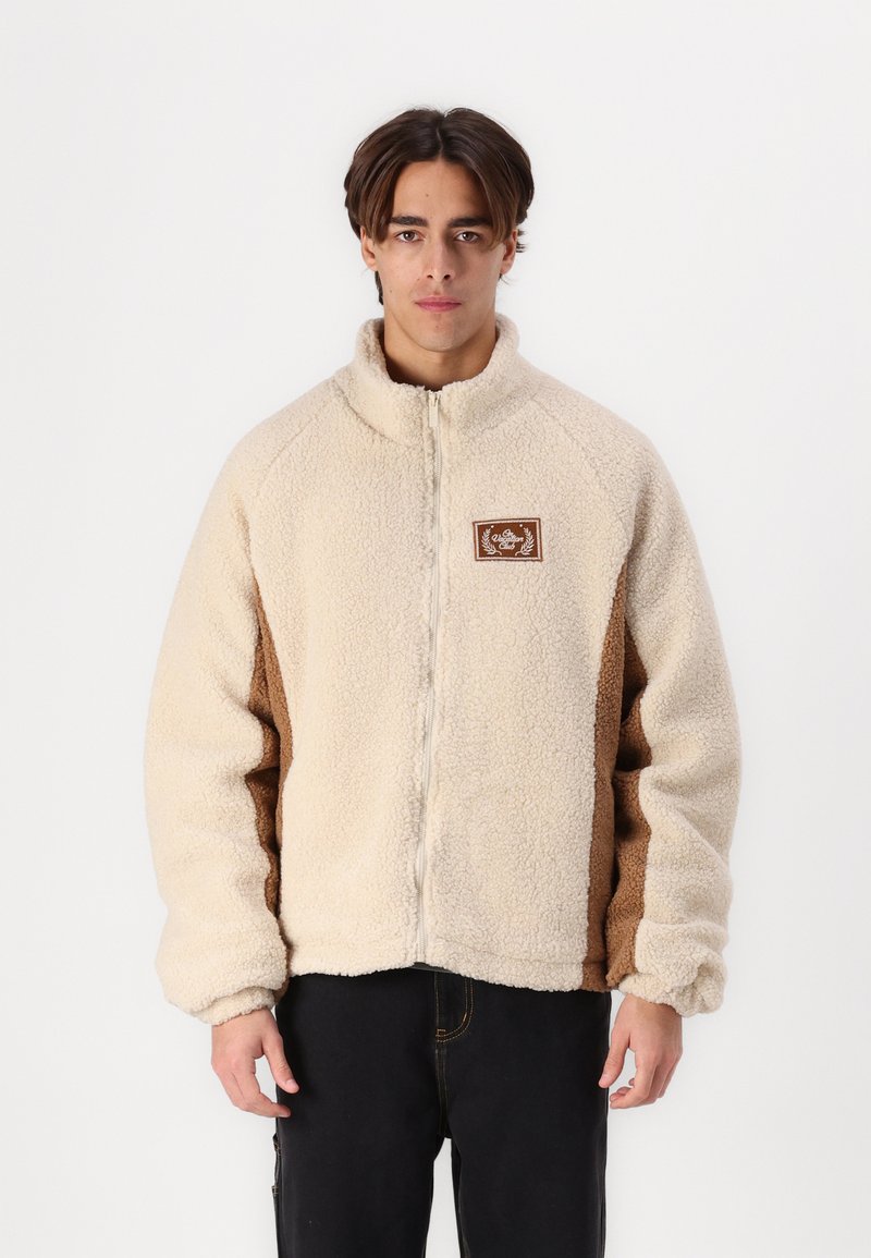 Sunday Jacket On Vacation SUNDAY JACKET UNISEX - Fleece jacket - white/camel/off ...