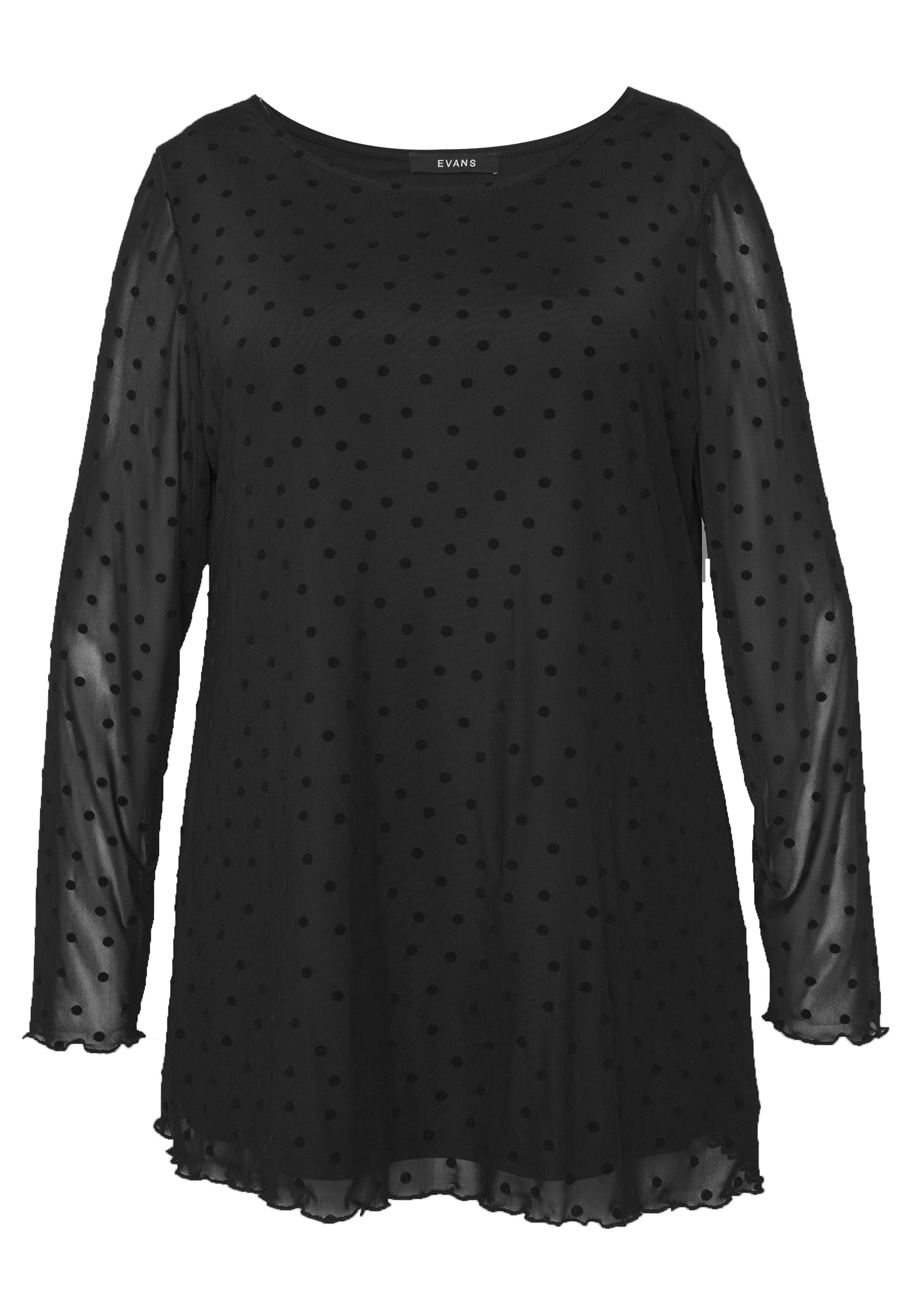 Evans BLACK SPOT Topper langermet black Zalando.no Evans BLACK SPOT - Topper langermet - black