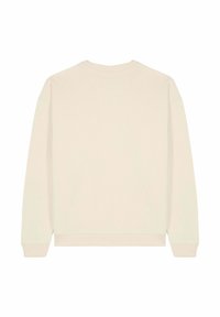 Sweatshirt a manica lunga di colore beige chiaro, realizzato in tessuto morbido. Presenta maniche lunghe e polsini e orlo a costine, con una parte posteriore semplice e senza decorazioni.