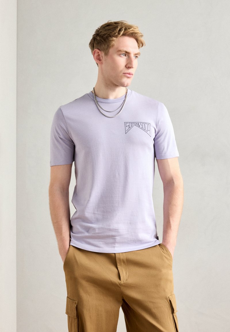 Scotch & Soda REGULAR FIT LEFT CHEST LOGO - T-shirt con stampa - languid lavender