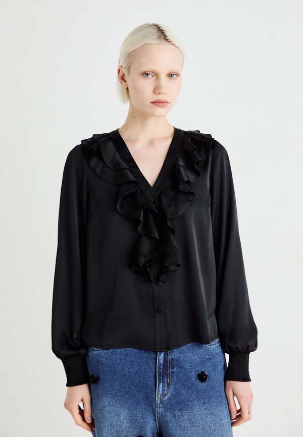 VIVINA  V NECK FRILL - Blouse