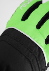 Reusch TEDDY GORE-TEX - Gants - black/neon green