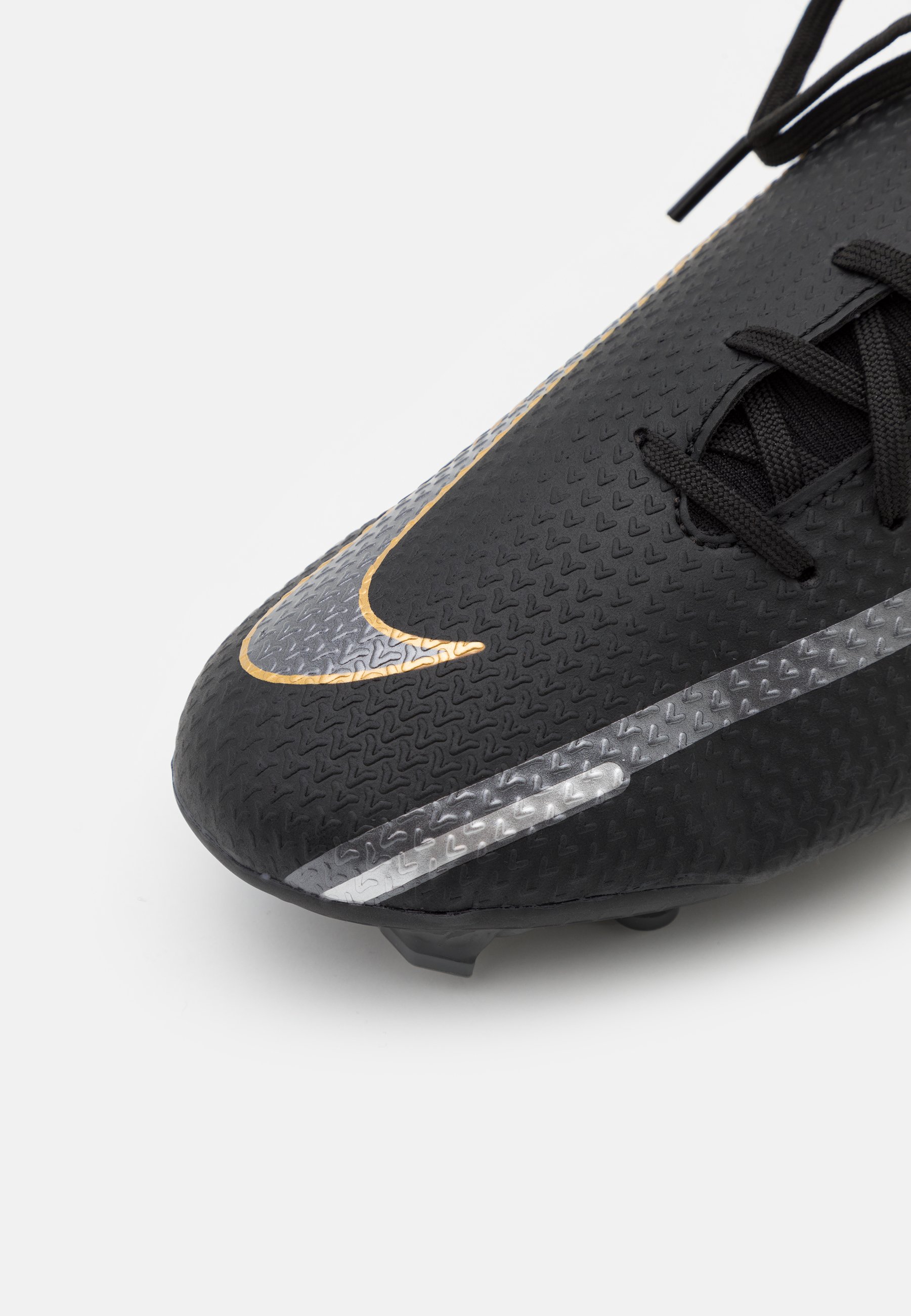 Nike Performance PHANTOM GT2 ACADEMY DYNAMIC FIT FG/MG - Botas de fútbol  con tacos - black/metallic dark grey/metallic gold/negro - Zalando.es