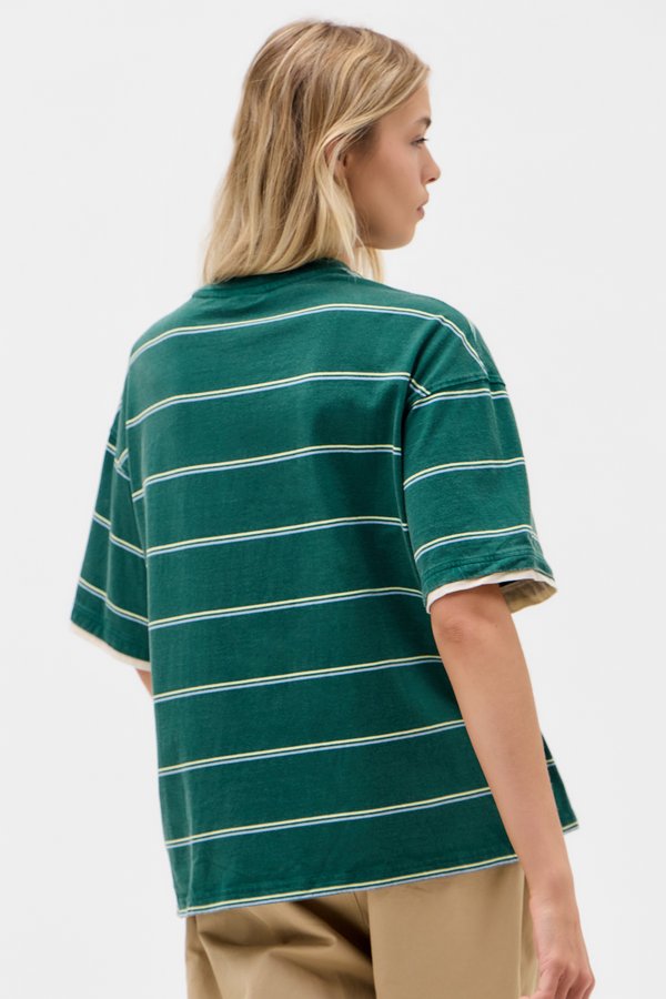 DOUBLE LAYER STRIPED TEE UNISEX - Print T-shirt3