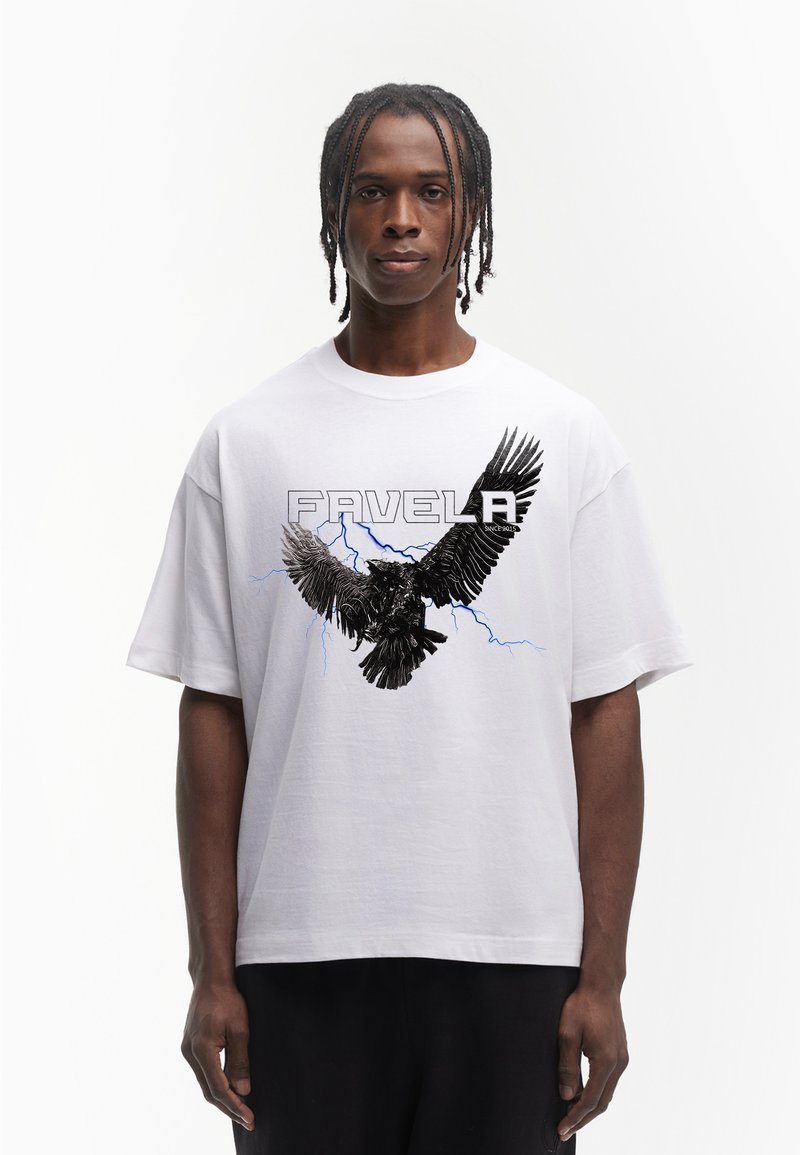 FAVELA EAGLE - Μπλουζάκι με στάμπα - white