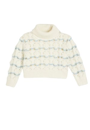 TURTLENECK - Stickad tröja - white