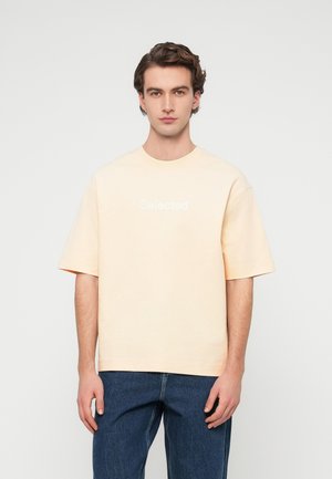 SLHRELAXWILL O NECK LOGO TEE - T-Shirt print - angora