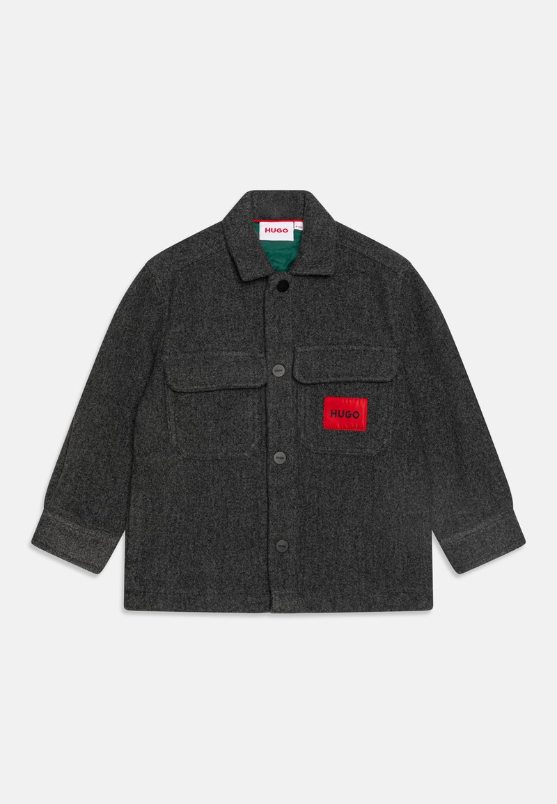 HUGO Kids OVERSHIRT - Veste mi-saison - grey/dark grey