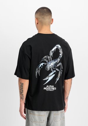 SCORPION CYBORG - T-shirt con stampa - black