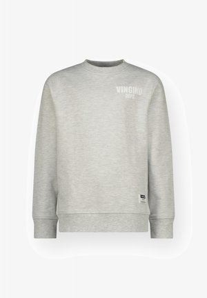 Jasnoszara bluza z miękkiego materiału. Posiada okrągły dekolt, długie rękawy oraz małe logo "Vingino Dept." na piersi.