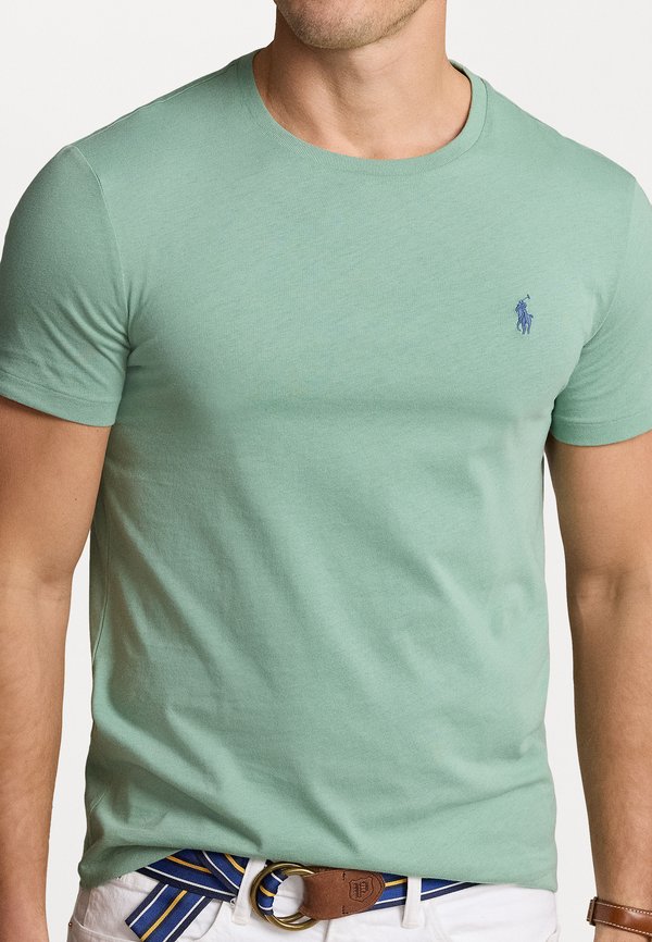 CUSTOM SLIM FIT JERSEY CREWNECK T-SHIRT - Basic T-shirt - faded mint2
