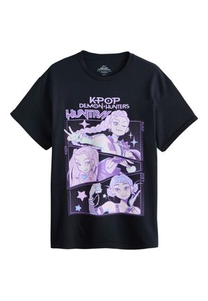 Next, REGULAR FIT - KPOP DEAMON HUNTERS GRAPHIC  - T-Shirt print - grey