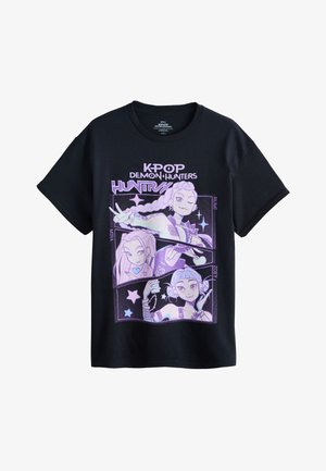 Next, REGULAR FIT - KPOP DEAMON HUNTERS GRAPHIC - T-Shirt print - grey
