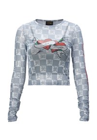 Ed Hardy LONG SLEEVE - Pitkähihainen paita - black checker board