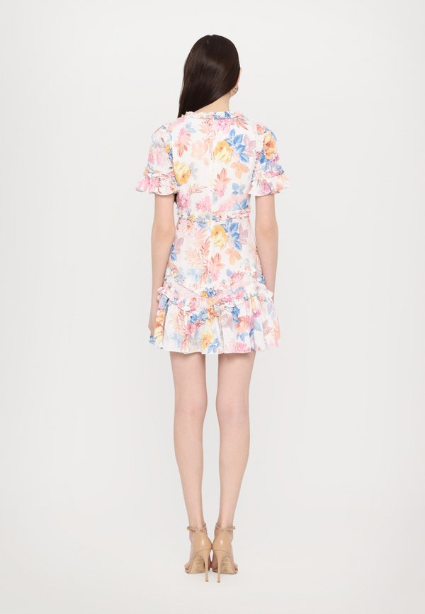 MARIANNES FLORAL V NECK MINI DRESS - Day dress - moonshine2