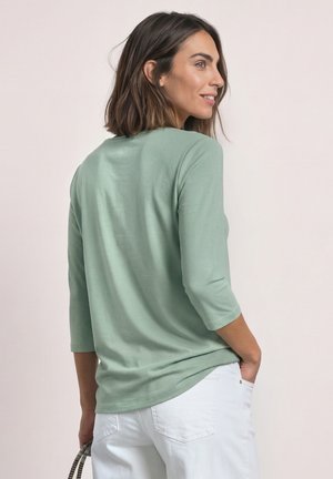 Street One, 3/4-ARM SHIRT MIT U-BOOT-AUSSCHNITT - T-shirt à manches longues - eucalyptus green