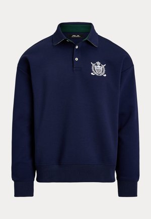 RELAXED FIT CREST DOUBLE KNIT SWEATSHIRT - Melegítőfelső - refined navy