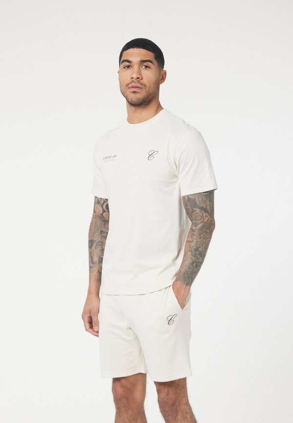 DOUBLE LOGO SET - Shorts - stone