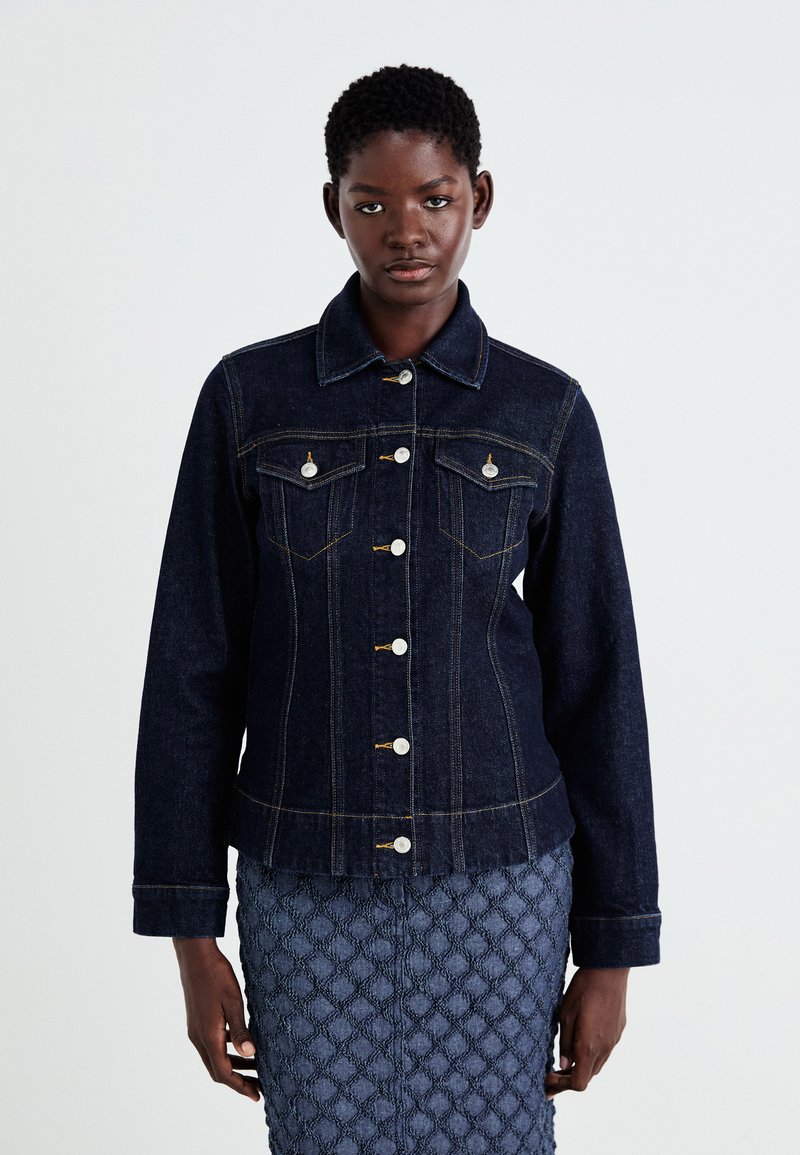 ONLY ONLFREDERIKKE SHAPED - Veste en jean - dark blue denim