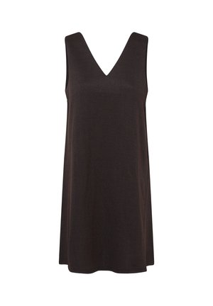 ICHI, IHKATE JACQUARD DR - Hverdagskjole - black brown herringbone