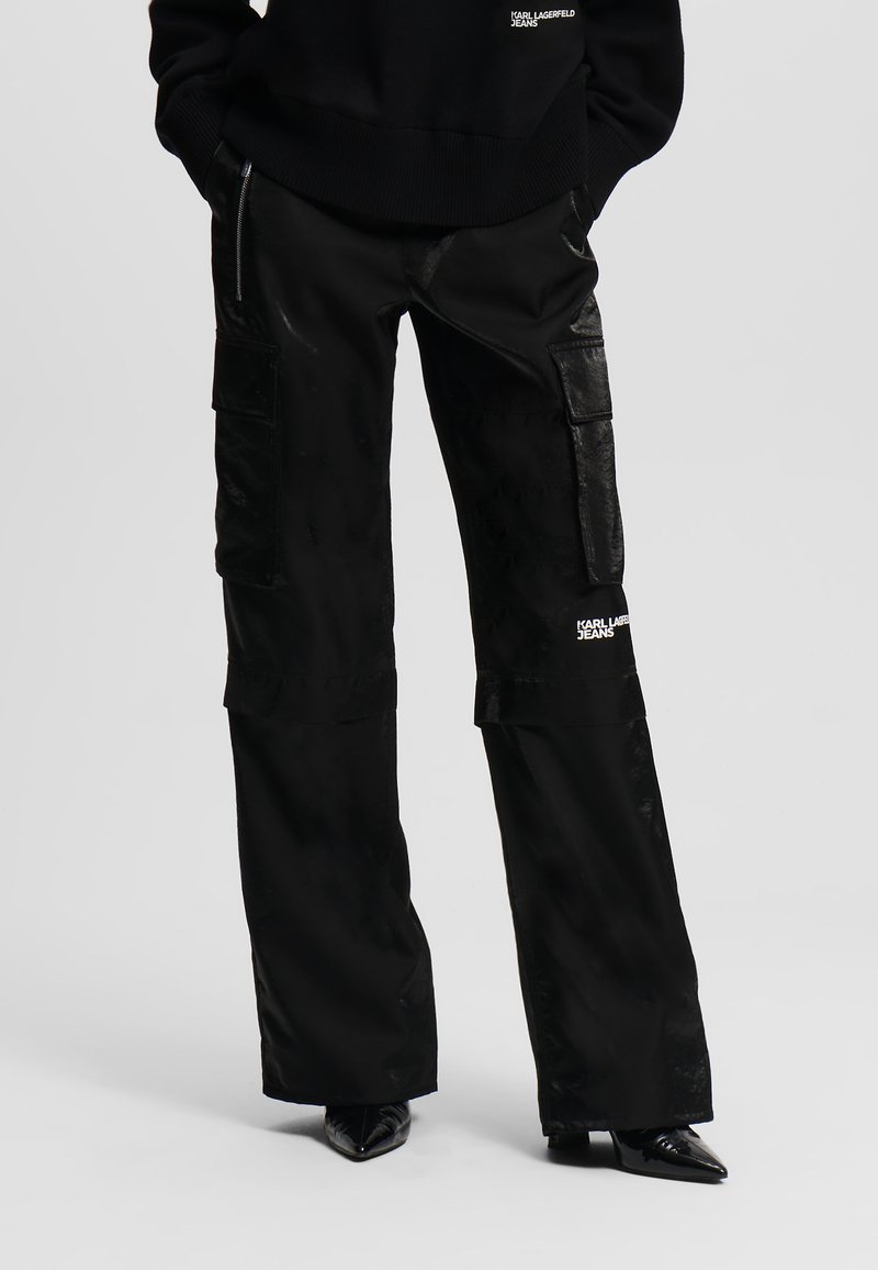 Karl Lagerfeld Jeans IRIDESCENT CARGO - Kapsáče - iridescent black
