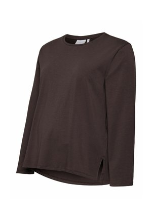 MAMALICIOUS, BLOUSE MLSOF TOP - T-shirt à manches longues - chocolate torte