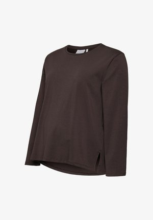 MAMALICIOUS, BLOUSE MLSOF TOP - T-shirt à manches longues - chocolate torte