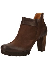 Paul Green Botines de tacón - dark brown