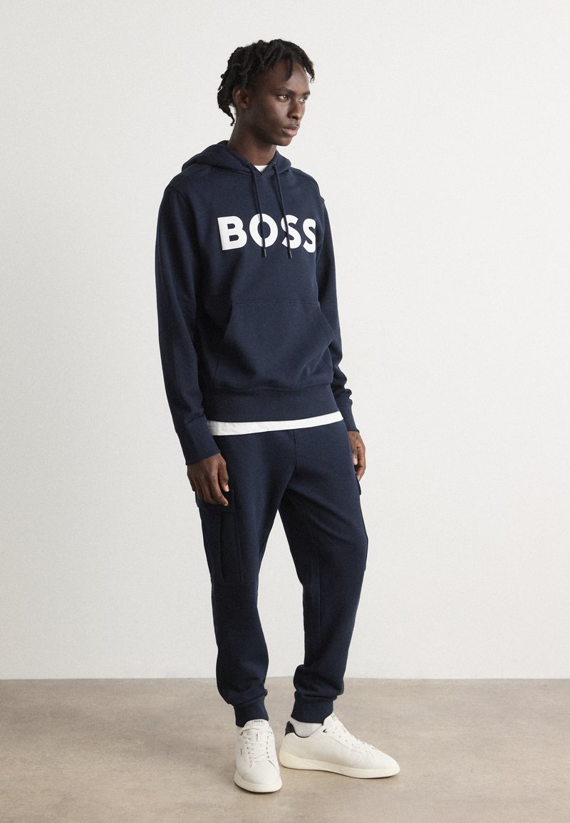 BOSS WEBASIC HOOD Sweatshirt dark blue Zalando