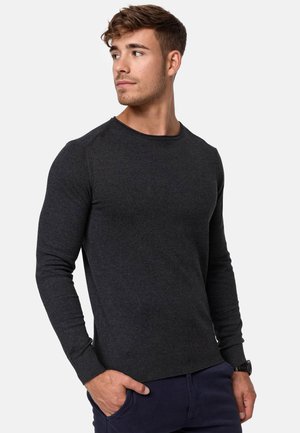 GAMAL - Strickpullover - charcoal mix